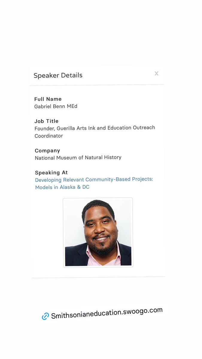 Excited to share my current work at the upcoming Smithsonian National Education Sunmit. Registration is free, heres the link if you're interested: s.si.edu/EducationSummi…