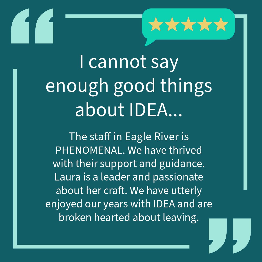 It's that time of year when we welcome many new military families arriving in Alaska!—but it's also bittersweet as we say goodbye to those on new assignments.

We're honored to share this wonderful note of appreciation from a family with a special shout out to IDEA Contact