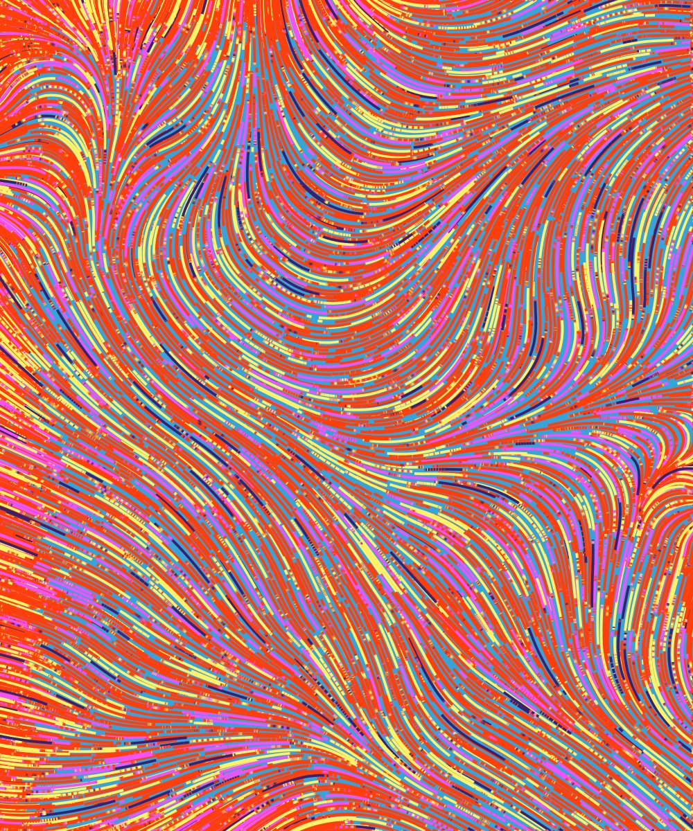 This is one of the outliers from the Bits of Rarity algorithm. A combination of transaction hash and TokenID triggered a MASSIVE generation that took over an hour to render.

As we move forward, we'll open the door for more on-chain art collectors to come join our community.