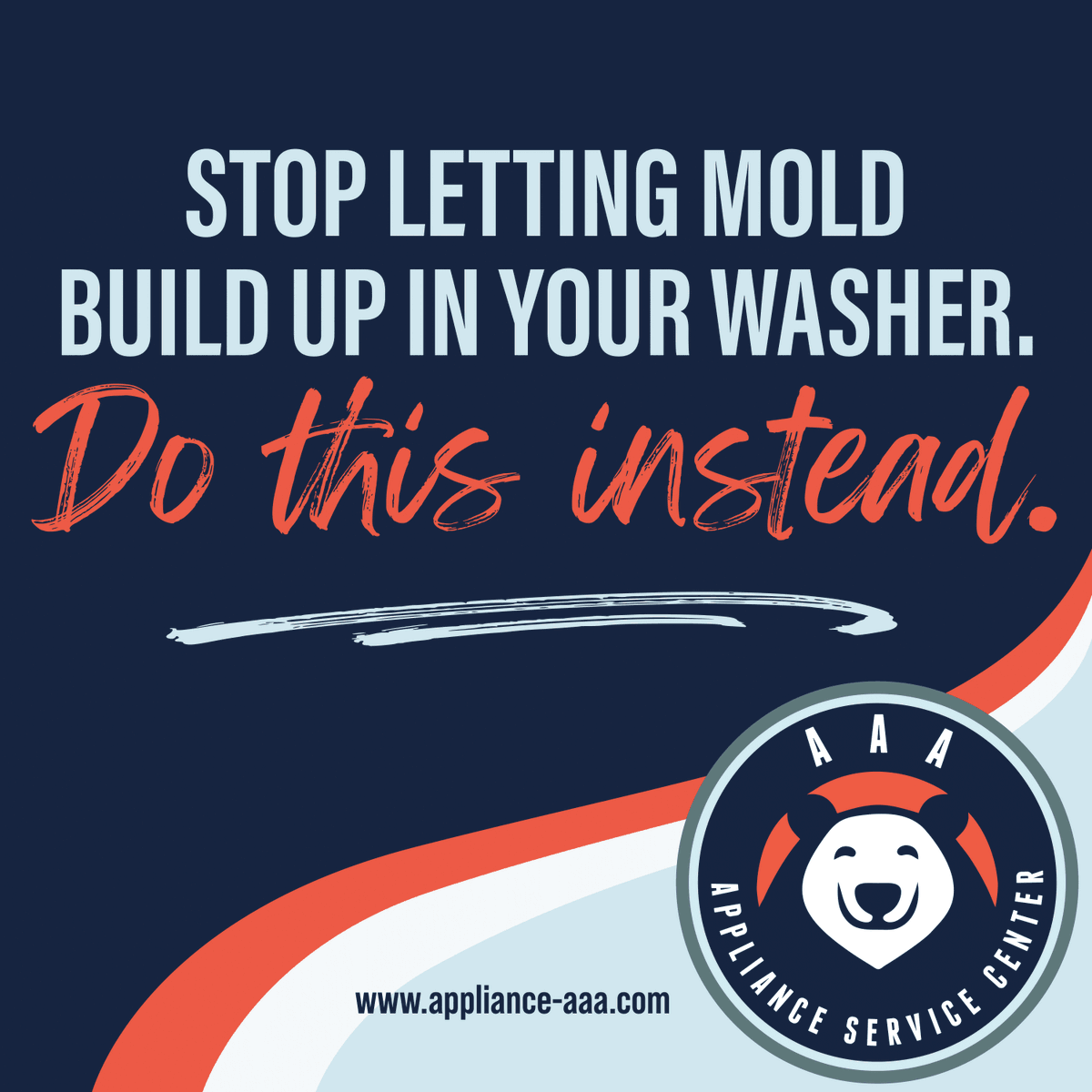 AAA_Service's tweet image. 🚫 Stop letting mold build up in your washer! Do this instead. 🚫

Keep your washer fresh and mold-free with these simple steps:

1)Leave the Door Open

2)Wipe the Gasket

3)Run a Cleaning Cycle

4)Remove Wet Clothes Promptly

#MoldFreeLaundry #WasherCare #AAATips