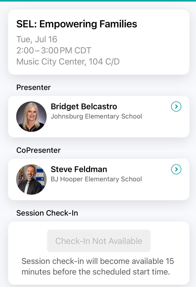 I had the honor of presenting at the #NAESP Conference with <a href="/DrBelcastro/">Bridget Belcastro</a> Belcastro on #mentalheath. It was a great conference and was happy to share what my district is doing to support mental health. #PrincipalsUNITED