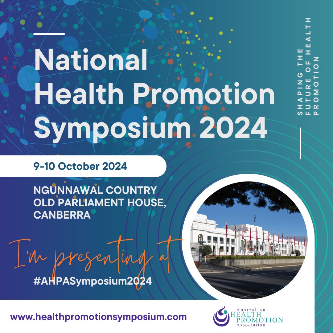 I'm excited to be presenting at the National Health Promotion Symposium 2024 in October. Join me to explore how to talk to parents about alcohol. healthpromotionsymposium.com
#AHPASymposium2024 #HealthPromotion