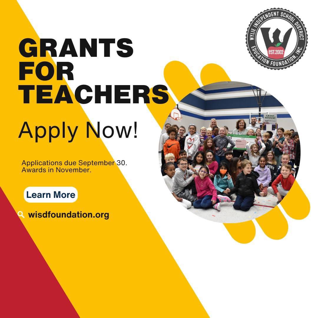 𝐂𝐚𝐥𝐥𝐢𝐧𝐠 𝐚𝐥𝐥 𝐞𝐝𝐮𝐜𝐚𝐭𝐨𝐫𝐬! Grants for Teachers applications are now open. Get a jump on your grant application and schedule a workshop to learn more. wisdfoundation.org/what-we-do/gra…