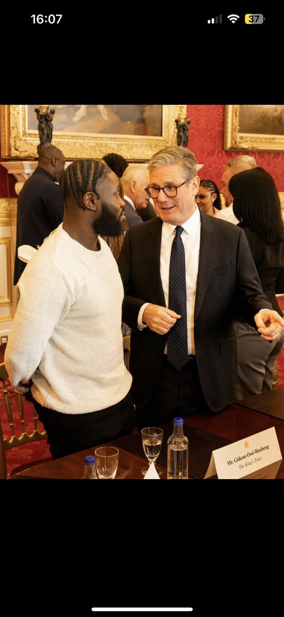 Gideonsnetwork's tweet image. Friday last week, I was invited to meet with His Majesty King Charles, Prime Minister Keir Starmer and the iconic @idriselba . Along with young people that @princestrust has supported and other amazing charities such as the @BIGKIDCharity @ourpain2power