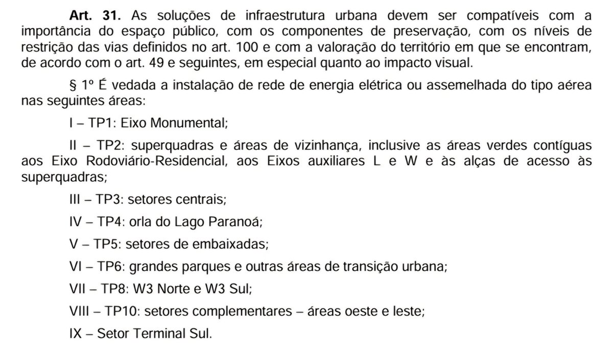 ChicoSantAnna's tweet photo. ATENÇÃO!
+1 do #PPCUB:
Vias W.1, W.2, W.4, W.5 e L.2 poderão abrigar redes aéreas de energia, TV, Internet e telefonia.
Já viu a barafunda que vai ficar, né?
@DFDaDepre @maxmacieldf https://t.co/ka1WVAd7ri