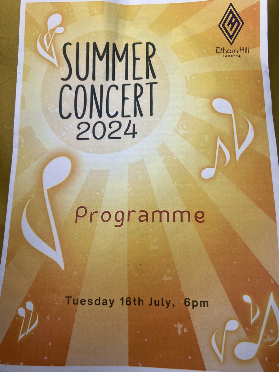 Open air concert in full swing. Pleasure to be <a href="/ElthamHill/">Eltham Hill School</a> to watch the fantastic performances.