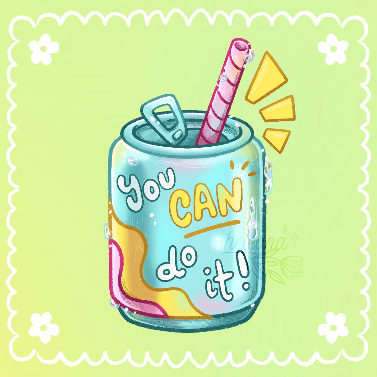 therealheleana's tweet image. You CAN do it !! 😤✨
#digitalart #stickerdesign