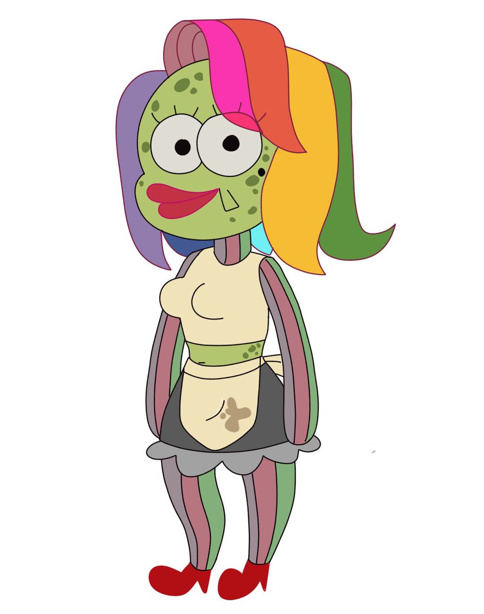 imaginelledraws's tweet photo. SHERIDAN the Rainbow Trout 🐟🌈🩷
(Self-insert SpongeBob Character) 
#SpongeBobSquarepants #spongebob https://t.co/4RnM072WNv