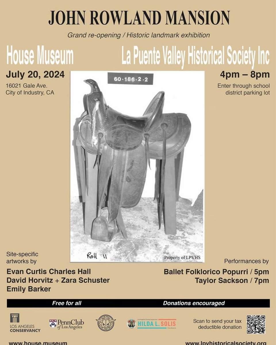 LAhistory's tweet image. Sat @ 4pm: The La Puente Valley Historical Society (lpvhistoricalsociety.org) &amp;amp; the House Museum (house.museum) are hosting a grand re-opening of the John Rowland Mansion, an 1855 Greek Revival mansion on the historic Rancho #LaPuente. instagram.com/p/C8vm21qxfHb/