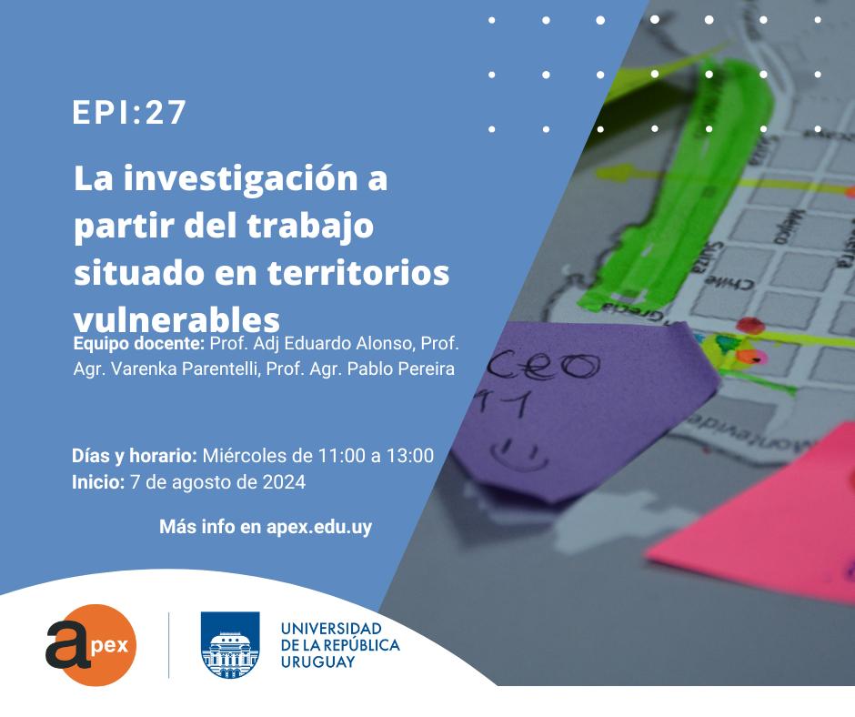 📢 ¡Inscripciones Abiertas! 🎉

¡Ya están habilitadas las inscripciones a los EPI del 2do semestre 2024 para cursar desde el Programa APEX! 📚✨

Podes inscribirte a través de nuestra web🖥️:    apex.edu.uy

¡Te esperamos! 🌟