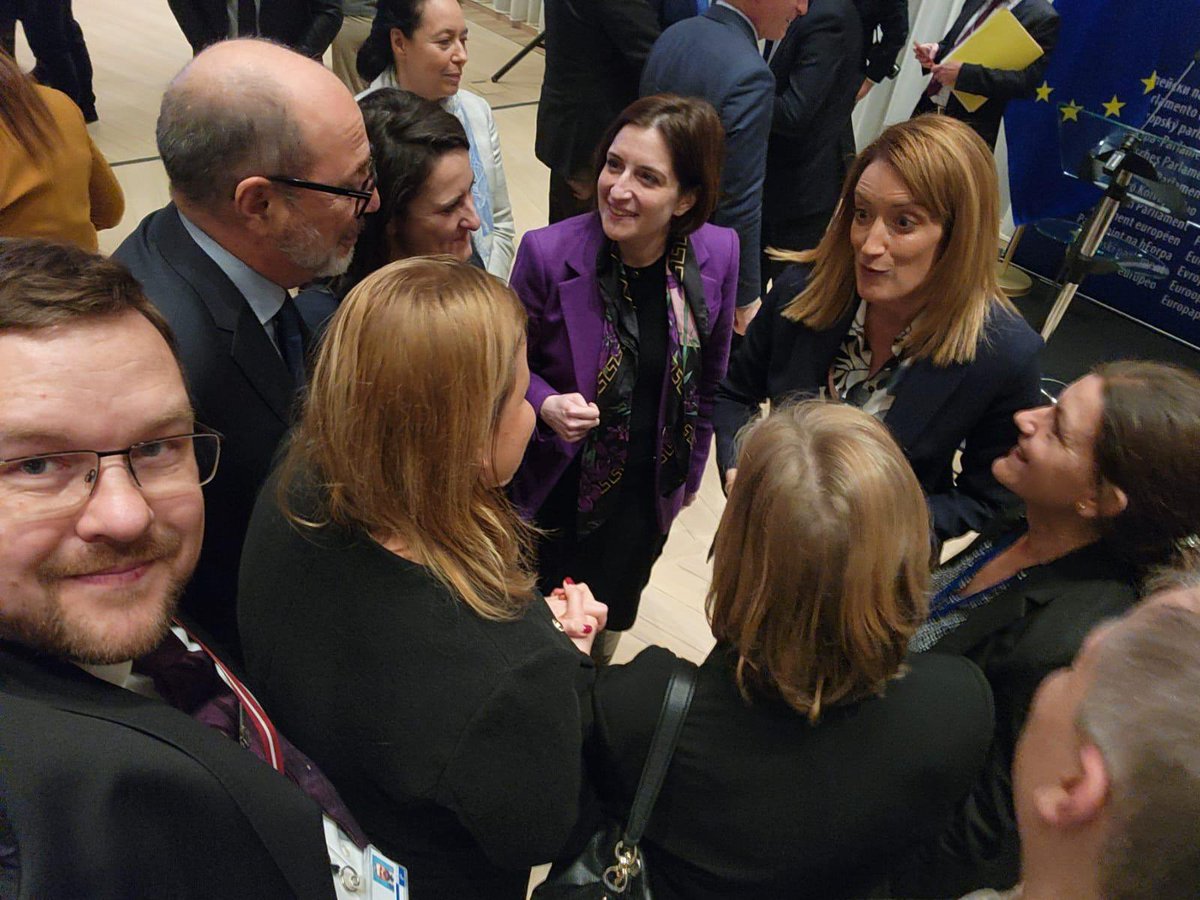Re-elected <a href="/EP_President/">Roberta Metsola</a> from my Island Member State meeting #coreper1 ambassadors earlier this year and making us all proud 🇲🇹🇪🇺 - awguri <a href="/RobertaMetsola/">Roberta Metsola</a>