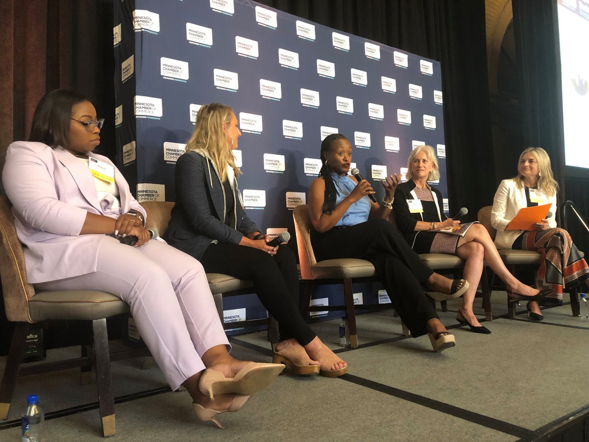 Time for our rockstar generational panel! Amazing insights into generational similarities and differences in the workplace featuring: 

Jeanne Crain, Bremer Bank

Junita Flowers, Junita’s Jar

Jill Kaufenberg, Chopper Mill

KiJana Jones, Lip Esteem

Jen Hellman, Goff Public