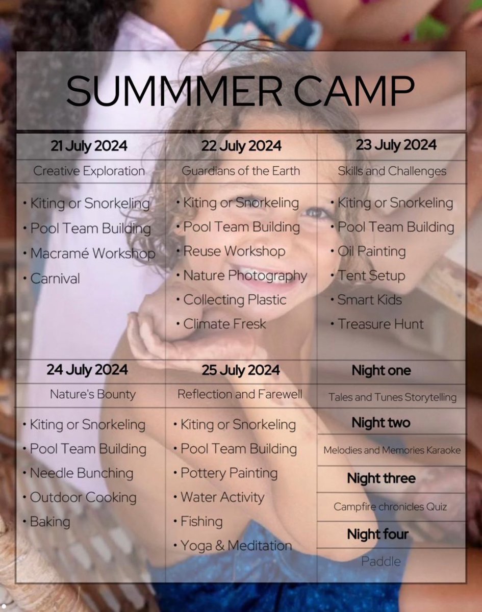 ilcampoeg's tweet image. 🏖️ IL CAMPO and Soul Kitesurfing Summer Camp
Join us by the Red Sea. Dates: July 21-27

In Cairo? Weekly summer camps at IL CAMPO until August!

📱 Book Now: Email reservation@ilcampoeg.com or WhatsApp +201093455959

#summercamp #ilcampo #lahacienda #redsea #rassudr