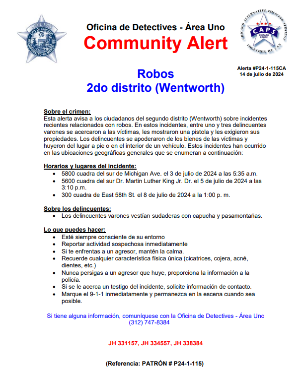 CPD Area One Detectives tweet media