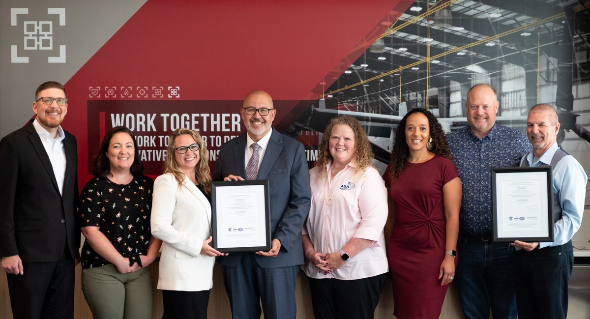 aviationsupp's tweet image. #ASACB representatives recently presented #YulistaHoldingLLC and #Straitsys representatives two certificates for ISO 27001 ISMS certification during a presentation ceremony in Huntsville, AL.