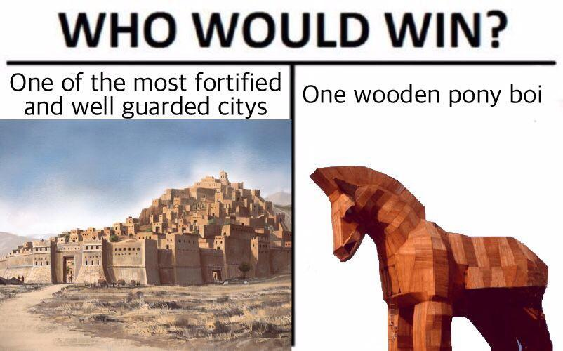 Never underestimate cute wooden pony bois