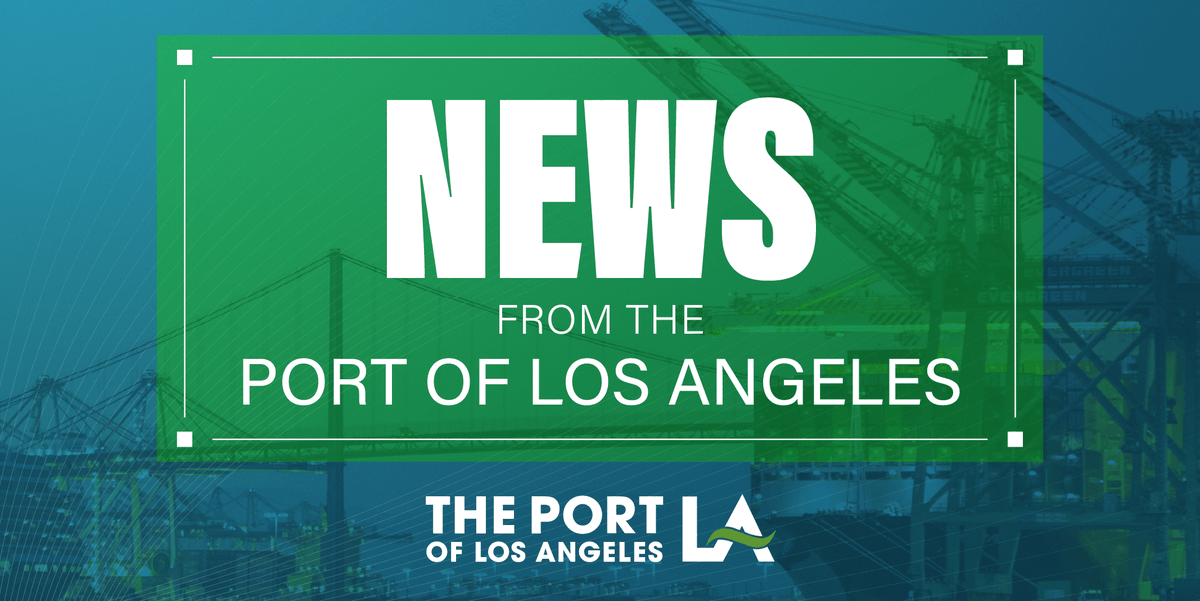 PortofLA's tweet photo. 💰The #PortofLA’s #PortOptimizer will receive a series of major enhancements, thanks to an $8 million grant from @CAGoBiz. The award was the largest of five grants totaling $27 million to improve data and supply chain functionality across California ports. https://t.co/Kjv95nTaLZ https://t.co/6LPzXjDtiT
