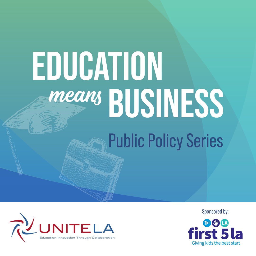 letsunitela's tweet photo. (1/2) Mark your calendars for UNITE-LA’s virtual Education Means Business Webinar on July 30! Join us, in partnership with @First5LA, as we hear from @AsmCoreyJackson, Chair of the Budget Subcommittee No. 2 on Human Services. https://t.co/Nr9Yd2YTYM