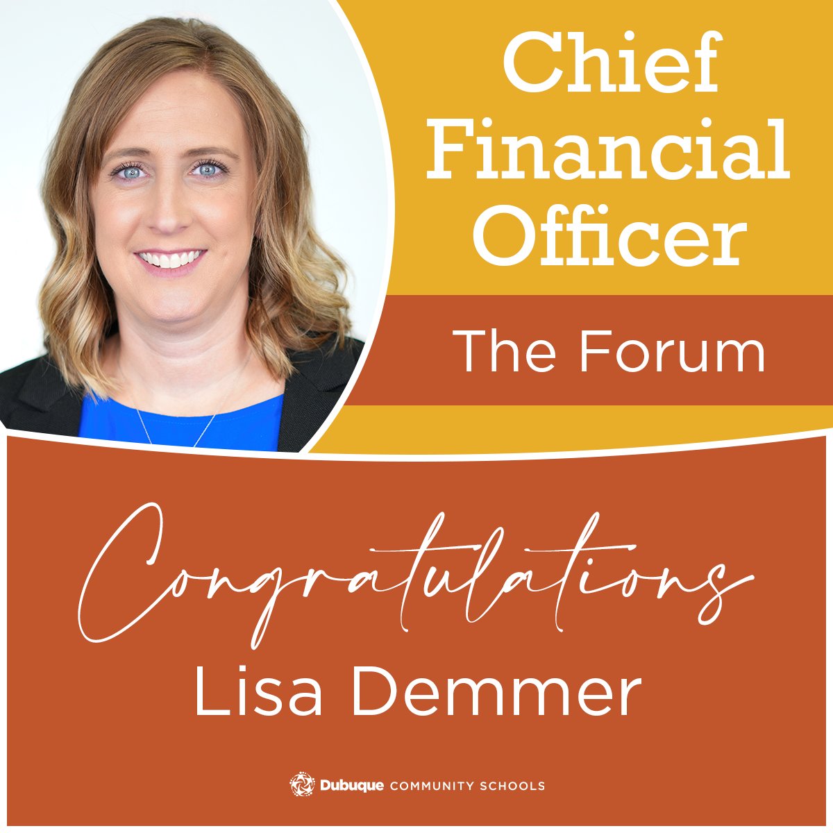 As we look ahead to the 2024-2025 year, we are excited to see some new faces in leadership. Please join us in congratulating Lisa Demmer for being named the next chief financial officer. We look forward to seeing the positive impact you'll have in your new role!