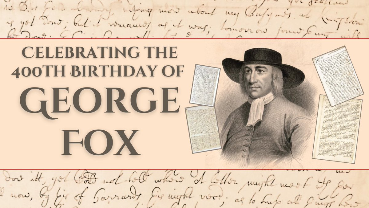 PRINT_Migration's tweet photo. This year marks the 400th birthday of George Fox! PRINT currently has a selection of letters from the Library Society of Friends in celebration of Fox’s birthday that you can view and assist to transcribe on PRINT's @the_zooniverse page - https://t.co/zTYVRaiYoO https://t.co/dfEI3JVE4D