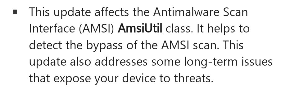 Rip #amsi bypass