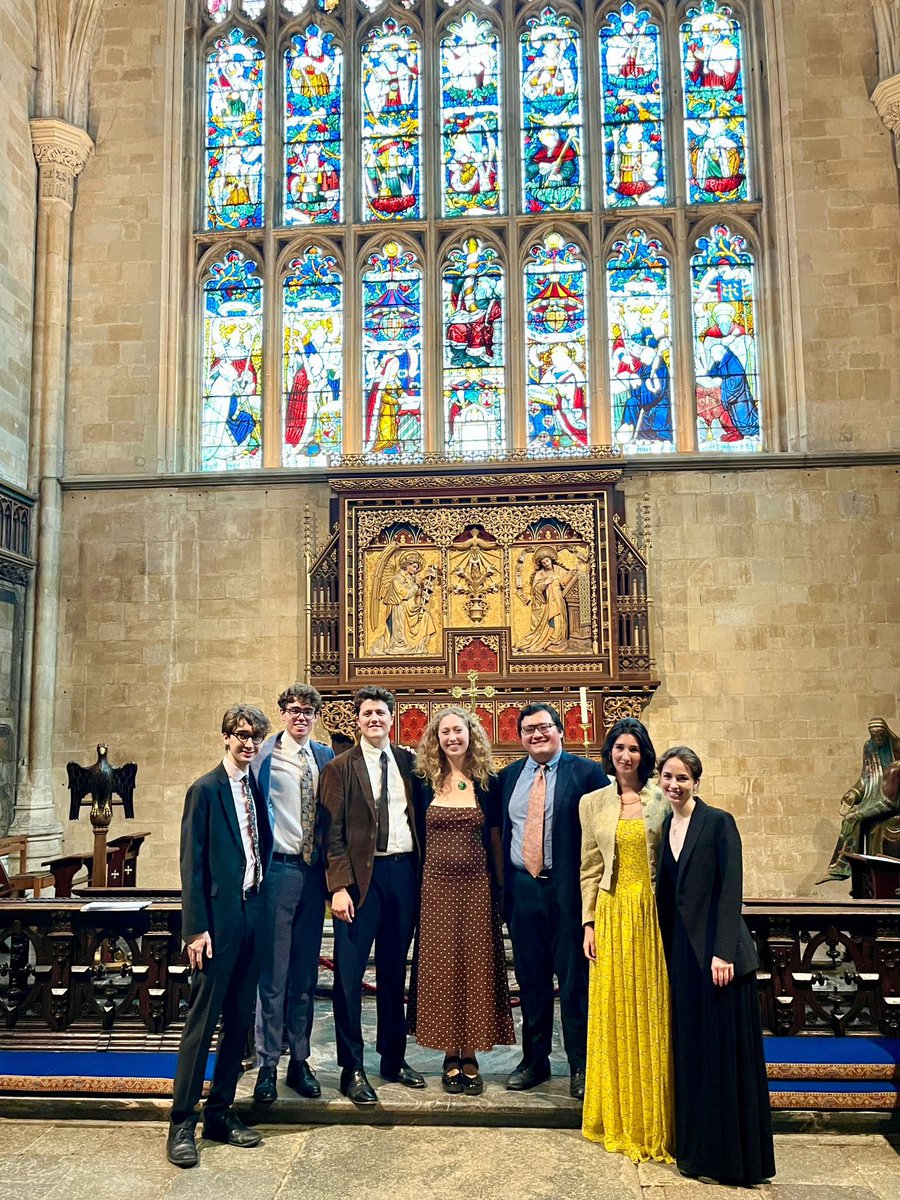 AntiquumD's tweet image. Has been lovely to return to Winchester Cathedral today for a lunchtime concert in the Lady Chapel singing Tudor polyphony and chant.  It was delightful to have a full house and lots of lovely feedback!