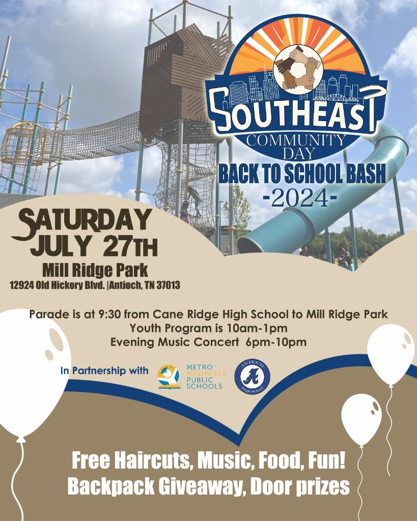 Denise King (@denisetking) on Twitter photo Come out to the Southest Community Back to School Bash Saturday, July 27, starting at 9:30 am.
<a href="/CaneRidgeHS/">Cane Ridge HS</a> <a href="/CRHSschoolcoun1/">CRHSschoolcounselors6.0</a> <a href="/FACaneRidge/">CaneRidgeFA</a> Come out to the Southest Community Back to School Bash Saturday, July 27, starting at 9:30 am.
<a href="/CaneRidgeHS/">Cane Ridge HS</a> <a href="/CRHSschoolcoun1/">CRHSschoolcounselors6.0</a> <a href="/FACaneRidge/">CaneRidgeFA</a>