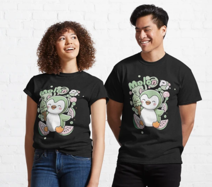 DailaJohnson's tweet photo. Embrace cuteness with our adorable “Kawaii Melon Penguin Melon Pi” tee! Adds a touch of playfulness to your style. Whether you’re a fan of penguins, melons, or simply love quirky fashion, this shirt is a must-have for your collection
https://t.co/gQs5OERQhi https://t.co/DvrlMl58wX