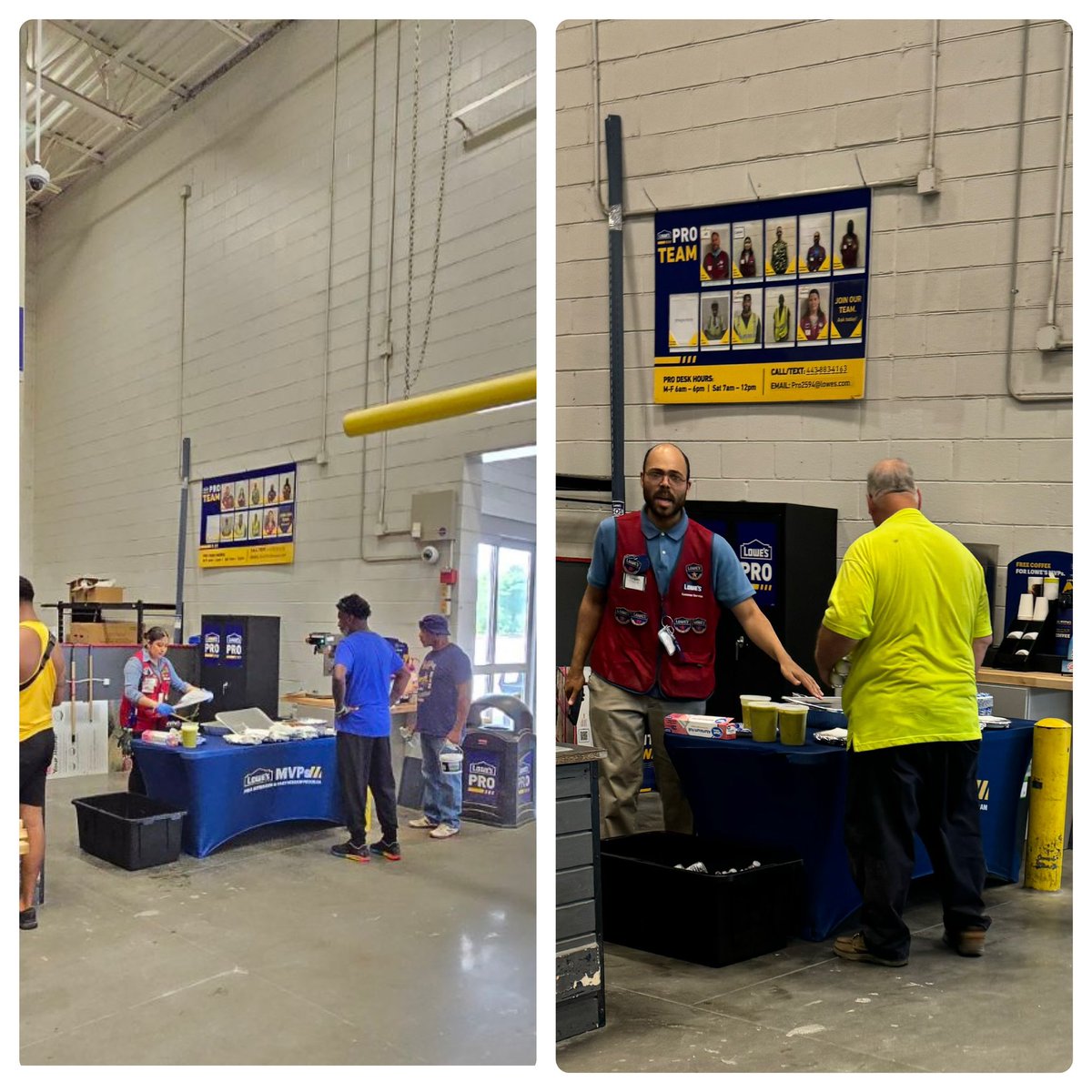 Sound the🚨 it’s #Taco_Tuesday Lunch on Us!!! at #2594_Lowes_Severn #Pro_Saving_Days_Event Thank you to our vendors for supporting us!!! #Valspar #Boise_Cascade #Sika_Pro_Select #Taking_Care_of_Our_Pros
<a href="/BenitoKomadina/">Benito.Komadina@Lowes</a> <a href="/DCT0813MD/">Dante Thomas</a> <a href="/JollyLatrice/">latrice jolly</a> 
<a href="/JMB_Burnett/">Jeffrey “JB“ Burnett</a> <a href="/BreeKraft123/">Breanna Kraft</a>