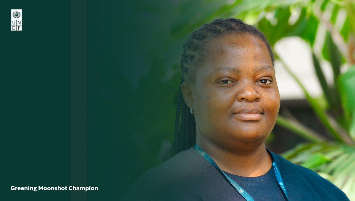 UNDPplanet's tweet photo. Luyando Munsaka single-handedly led the effort to install 267 solar panels and reduce CO2 emissions at @UNDPZambia.

Read her story here: https://t.co/TQQQ8pCd2o https://t.co/tNL4ifgIPx