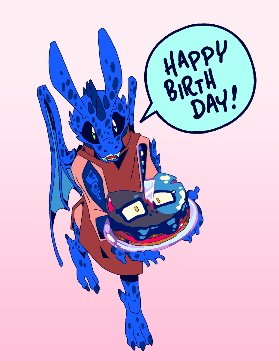 ThatGuyEquity's tweet photo. oh yeah. it's birthday time

another year has passed and i have aged up again. crazy how that happens huh

anyways thank you @batshaped for the amazing art!! go like their stuff if you haven't already!!!!! https://t.co/afr9TBi8AS