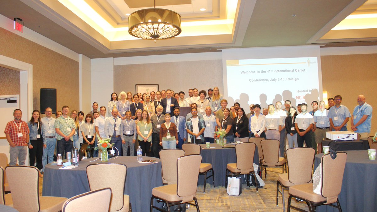 🥕 41st Carrot Conference a success! Professors, leaders, innovators gathered to discuss agricultural trends, focusing on carrots 🌱. Thanks to Prof. Massimo Iorizzo for organizing! #CarrotConference 🥕 #NCSU #PHHI