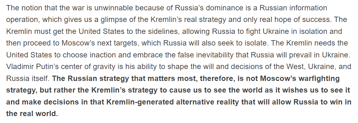 Institute for the Study of War (@thestudyofwar) on Twitter photo <a href="/washingtonpost/">The Washington Post</a> <a href="/MaxBoot/">Max Boot 🇺🇦🇺🇸</a> 3/3 In March, ISW published “Denying Russia’s Only Strategy for Success” on the chief importance of reflexive control, or perception shaping, in Russia's strategy for its war in Ukraine: isw.pub/DenyingRussia0… <a href="/washingtonpost/">The Washington Post</a> <a href="/MaxBoot/">Max Boot 🇺🇦🇺🇸</a> 3/3 In March, ISW published “Denying Russia’s Only Strategy for Success” on the chief importance of reflexive control, or perception shaping, in Russia's strategy for its war in Ukraine: isw.pub/DenyingRussia0…