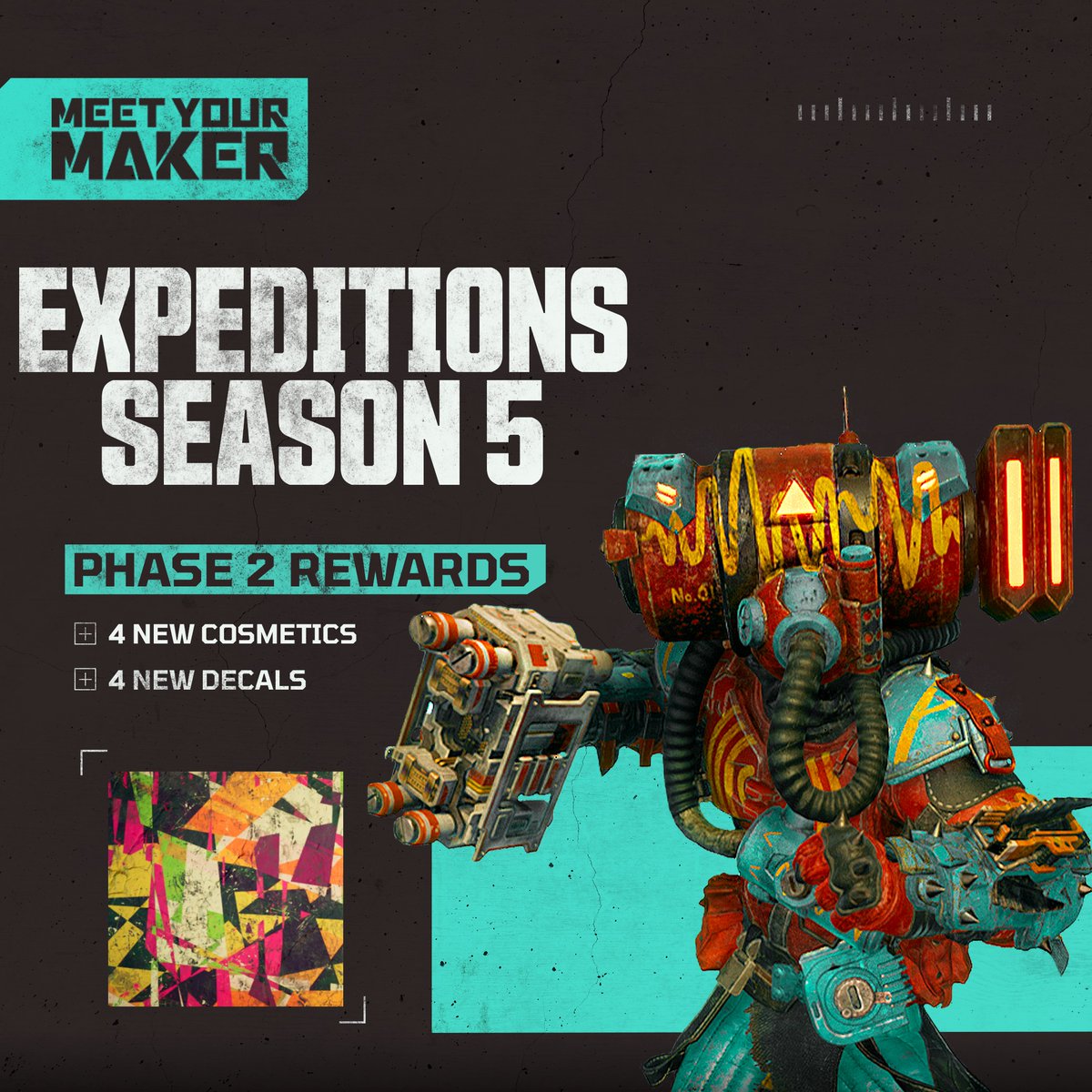 Custodians, the second phase of Expeditions Season 5 has begun, bringing with it an extended reward track with fresh cosmetics and decals to unlock!