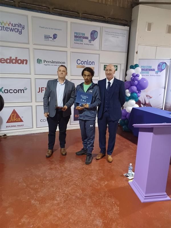 Preston Vocational Centre (@prestonvocation) on Twitter photo Congratulations, Quinn Etienne!
You are the winner of this year's 'Most Improved Student' award.
π¨βπ π
This award has kindly been sponsored by <a href="/TravisPerkinsCo/">Travis Perkins</a> β thank you.
#PVCAwards2024 π Congratulations, Quinn Etienne!
You are the winner of this year's 'Most Improved Student' award.
π¨βπ π
This award has kindly been sponsored by <a href="/TravisPerkinsCo/">Travis Perkins</a> β thank you.
#PVCAwards2024 π