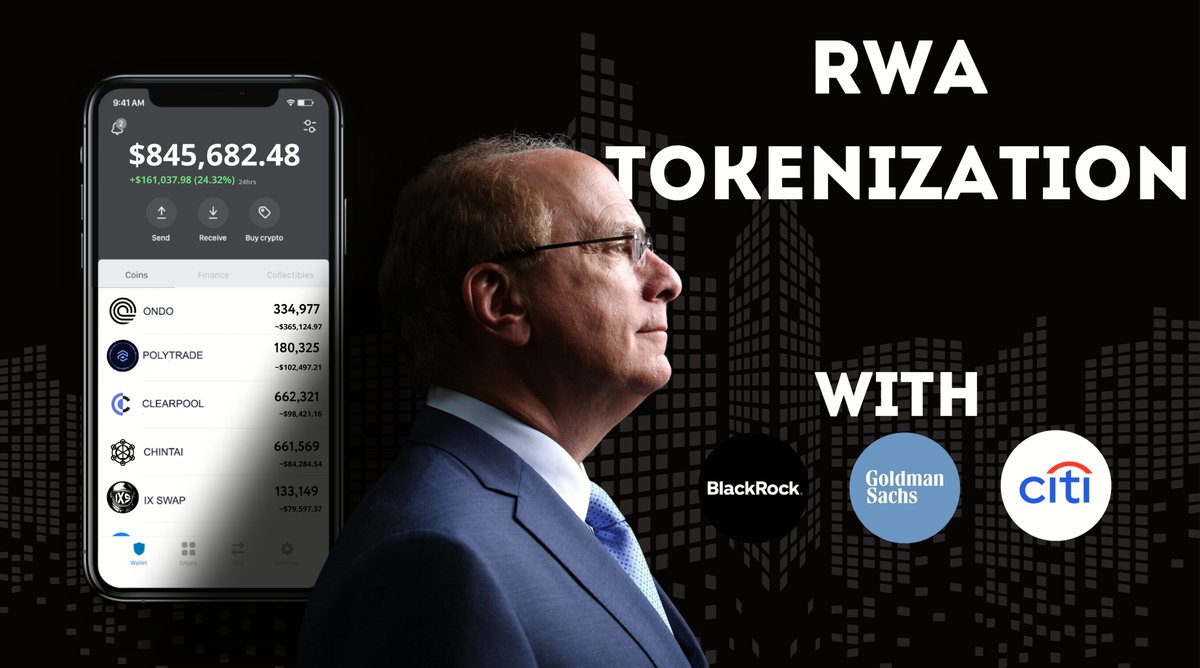 RWA industry: the next big bubble of the decade?

BlackRock, Goldman Sachs, Citi and other institutions will pump our bags this year!

Why RWA will be in the spotlight and which tokens will skyrocket 🧵⬇️