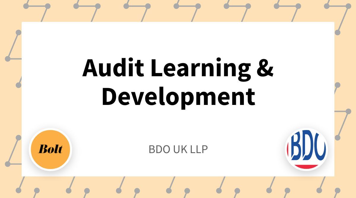 Now hiring! Audit Learning &amp; Development at BDO UK LLP - 📍London  - Apply on our website or browse through 1,000s of FE, Skills &amp; Learning jobs hiring right now 🙌buff.ly/3YnX9Gb