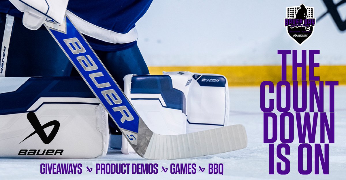 Bauer Day is less than a week away! Are you ready for a day packed with giveaways, games and an awesome BBQ? Stop by our Thorold Superstore on July 20th from 10 am to 4 pm. You won’t want to miss out on the action!
#FamilyFun #BauerHockey #FrontRowSports #Hockey #BauerDay