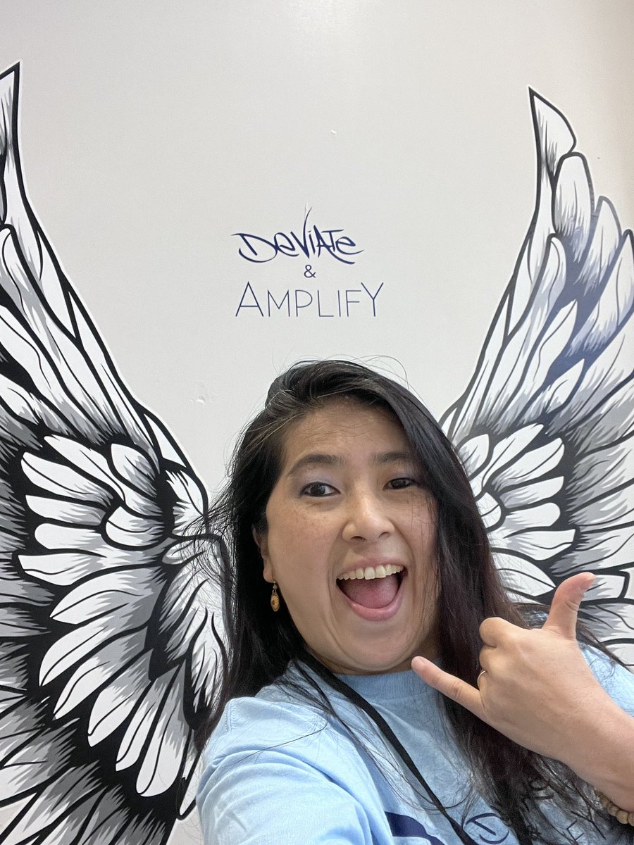 Celyendo's tweet image. Mahalo @ksedtech for always gifting us wings to fly, to “Deviate &amp;amp; Amplify!” At @EdcampHi Preconference, this horned Menehune had a long ways to grow. By day 3, Tutu had wings to show!🦋🙏🏼#CSCeleste #TutuCeleste