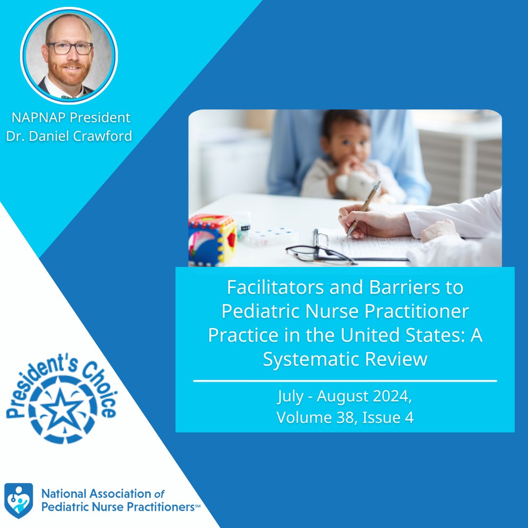(1/2) This month's President's Choice article in JPHC is Facilitators and Barriers to Pediatric Nurse Practitioner Practice in the United States: A Systematic Review. #NPsforKids