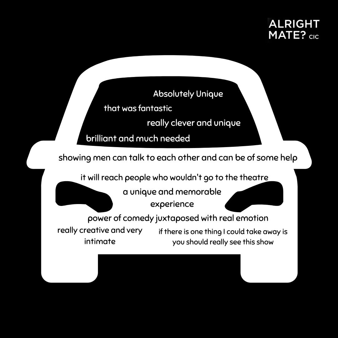 Alright Mate? (@alrightmatecic) on Twitter photo Some of the feedback we got from those who watched our show! @chascoldfield <a href="/Archie_Rowell/">Archie Rowell</a> <a href="/lukejeffery/">Luke Jeffery</a> <a href="/MarinaOshea/">Marina O'Shea</a>
#exeter #devon #men #comedyshow #whatsonexeter #whatsondevon
#combeinteignhead #axminster #exmouth #mentalhealth #mensmentalhealth #car #carshow Some of the feedback we got from those who watched our show! @chascoldfield <a href="/Archie_Rowell/">Archie Rowell</a> <a href="/lukejeffery/">Luke Jeffery</a> <a href="/MarinaOshea/">Marina O'Shea</a>
#exeter #devon #men #comedyshow #whatsonexeter #whatsondevon
#combeinteignhead #axminster #exmouth #mentalhealth #mensmentalhealth #car #carshow