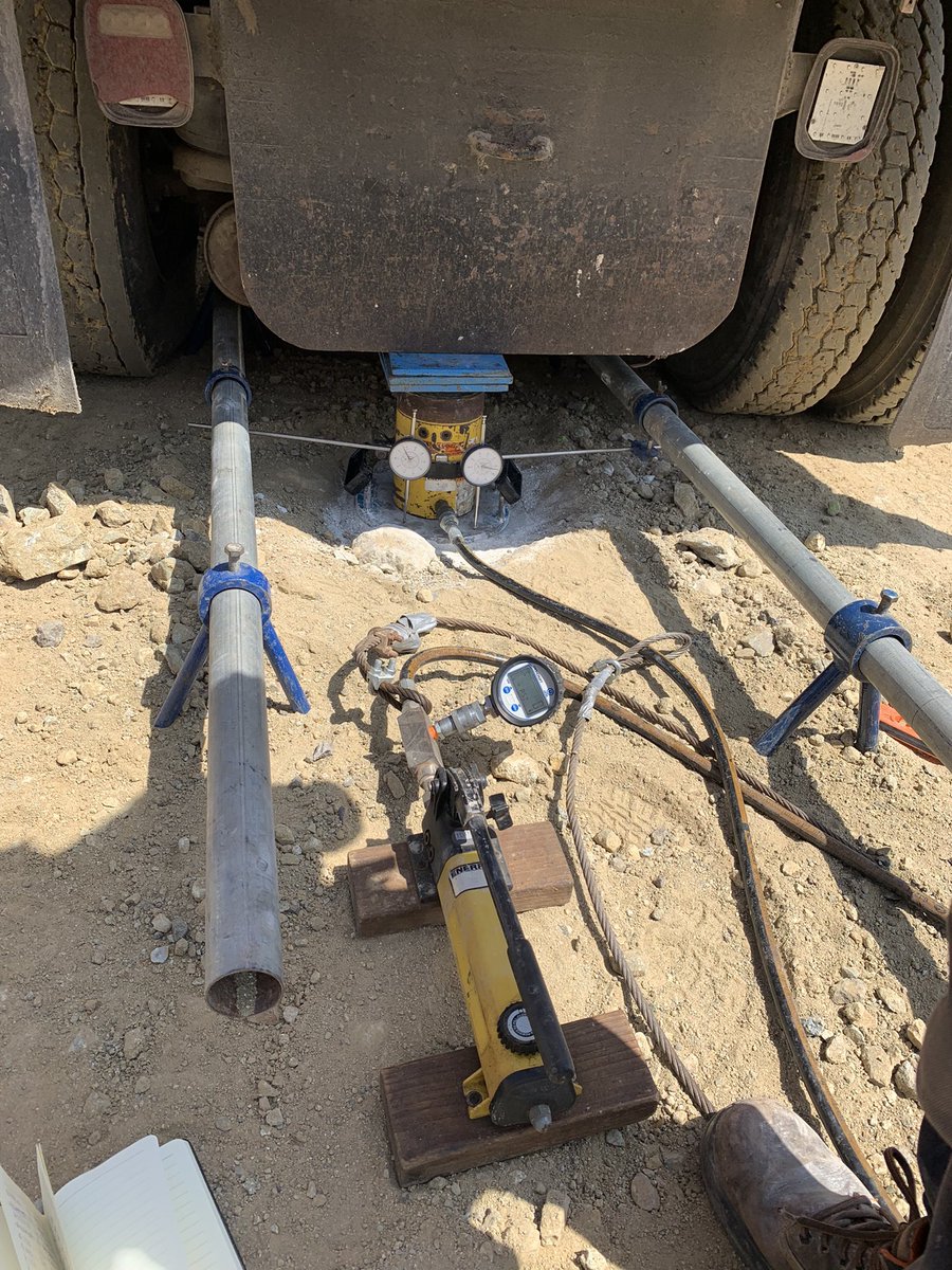 Hoy es día de pruebas de placa para evaluar parámetros de un relleno controlado aquí en #Tijuana.