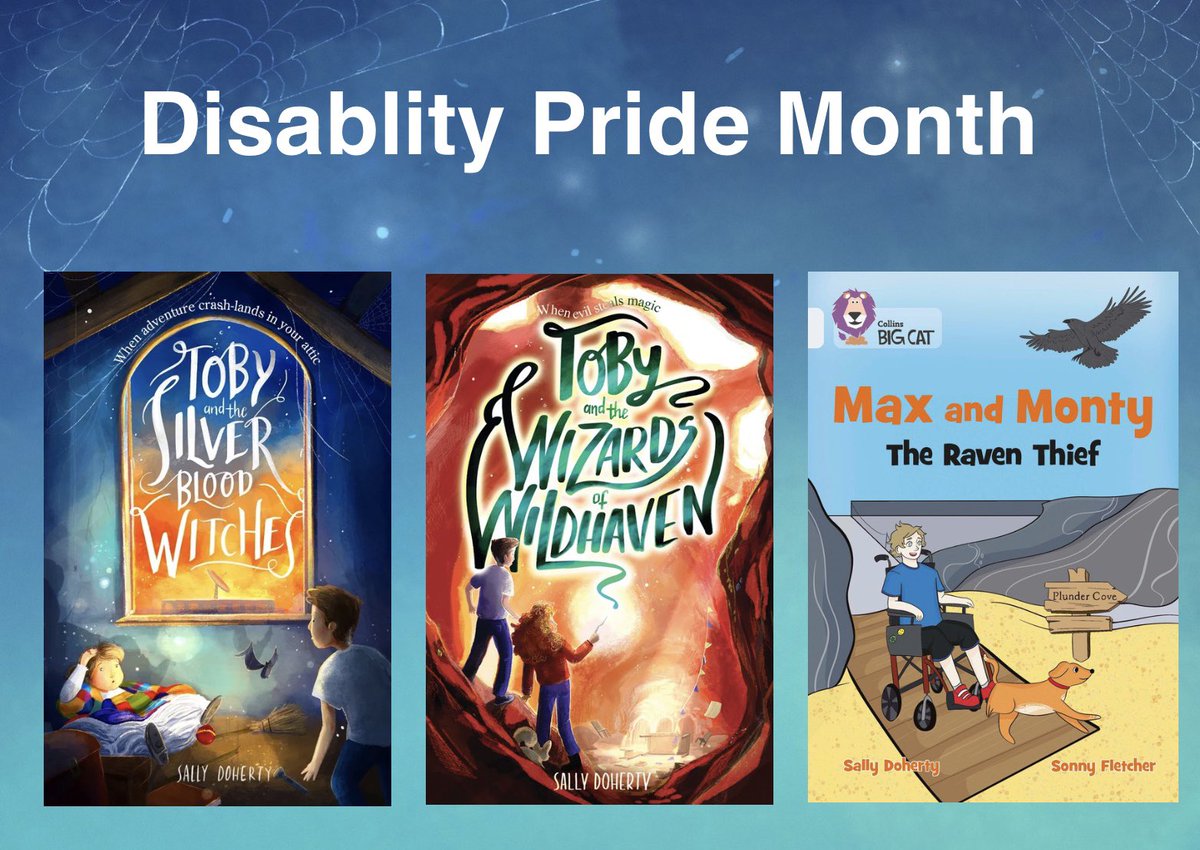 It's Disability Pride Month. It's only thanks to the community on Twitter that I feel comfortable to use the word disabled. 

This isn't the life path, I would have chosen but without it, these books with their representation would never have been born ✨