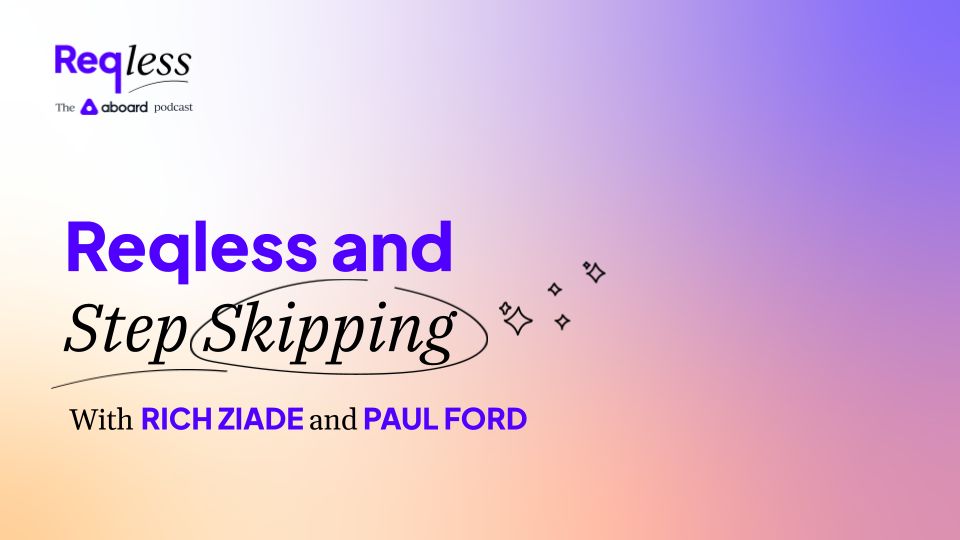 Exciting news this week: We've rebranded! Our podcast, that is. Introducing Reqless—the new podcast from Aboard about how AI is changing software. In our first episode, <a href="/ftrain/">Paul Ford</a> and <a href="/richziade/">Rich Ziade</a> talk about what's in store in the weeks to come: aboard.com/podcast/reqles…