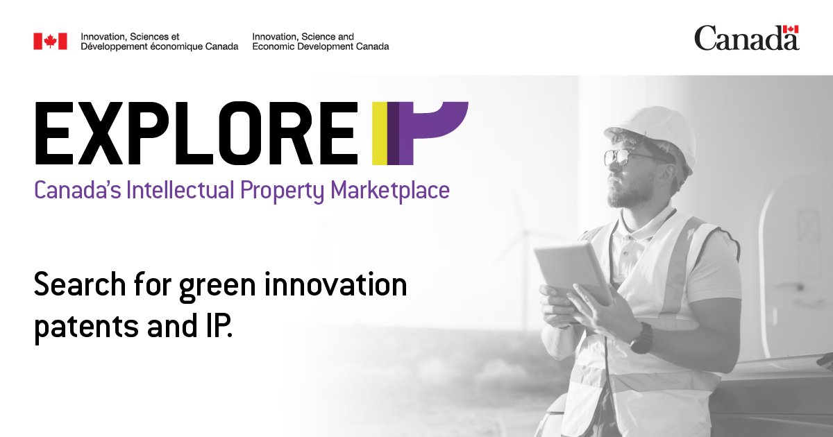ISED_CA's tweet photo. Interested in #CleanEnergy tech?
Visit #ExploreIP and use the #GreenInnovation filter to find publicly funded #IP in climate change adaptation, carbon capture, clean transportation and more!
Explore the marketplace: https://t.co/mJxNXKqAyf https://t.co/8MRyci0zao