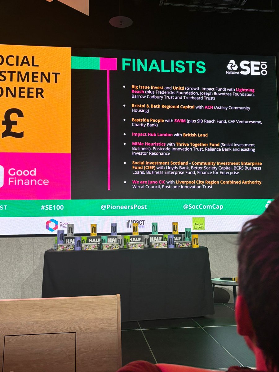 GoodFinanceUK's tweet photo. Congratulations to the joint winners of Social Investment Pioneer category at the #SE100 Awards 🎉 @WeAreJunoCIC @LpoolCityRegion and @Impacthublondon @britishland 🥳 a tough category to judge with some amazing examples of #SocialInvestment 👏 https://t.co/3CgmP0qmwq