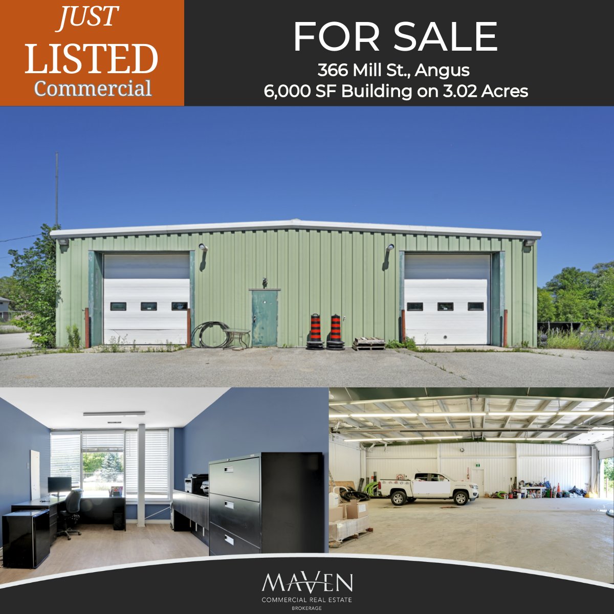 Maven Commercial Real Estate, Brokerage (@mavencommercial) on Twitter photo Just Listed! Prime Commercial Property
545 ft of Hwy 90 frontage
6,000 sf building with 14 ft clear height
Three 12x12 doors + 600 sf office
3.02 acres, 31,000 sf paved & fenced
Brand new well
Additional income from billboard sign
12 minutes from Hwy 400
C2 core commercial zoning Just Listed! Prime Commercial Property
545 ft of Hwy 90 frontage
6,000 sf building with 14 ft clear height
Three 12x12 doors + 600 sf office
3.02 acres, 31,000 sf paved & fenced
Brand new well
Additional income from billboard sign
12 minutes from Hwy 400
C2 core commercial zoning