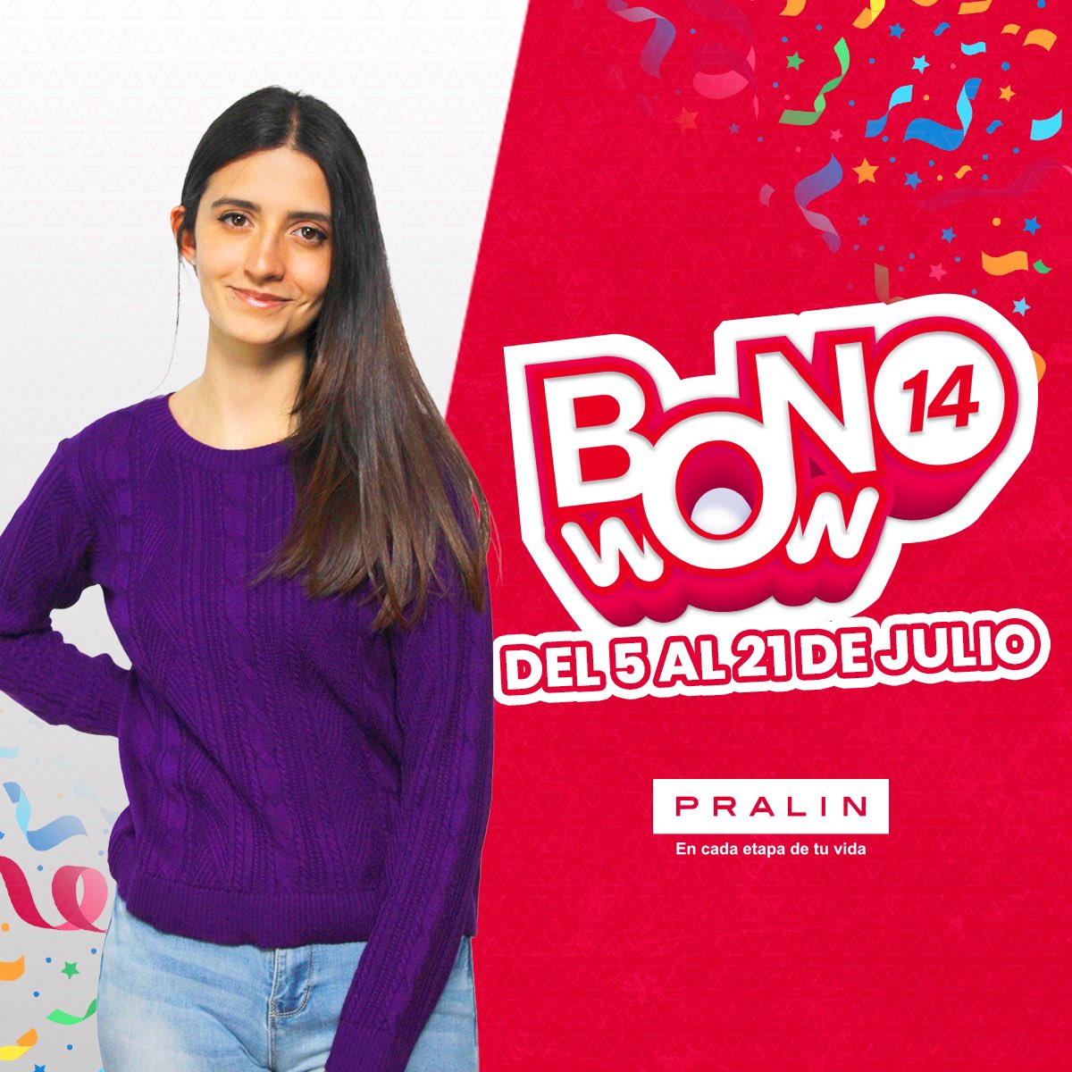 PRALINgt's tweet photo. ¡Descuentos que te dejaran WOW! 😮🤩🤩 Del 5 al 21 de julio disfruta de las siguientes promociones: 
1 prenda: 10% OFF 👗
2 prendas: 15% OFF 👗👖
3 prendas: 20% OFF 👗👖👕
4 prendas en adelante: 25% OFF 

14% OFF en calcetería y ropa interior 🛍️
#ropa #moda #guatemala https://t.co/sCzOk8c7Fc