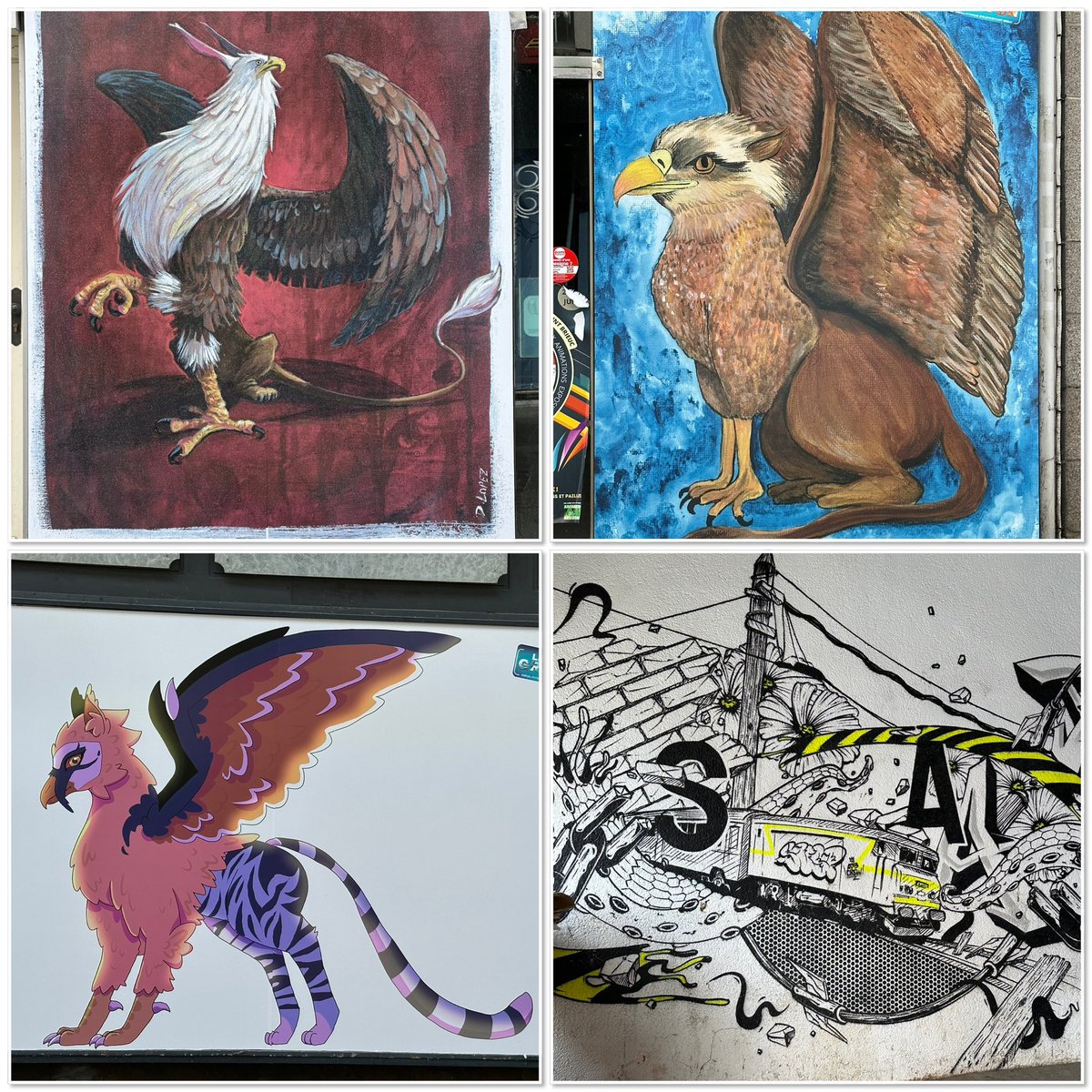 Avant d’arriver à notre destination finale, petit passage par @SaintBrieuc pour faire le circuit des murs peints #StreetArt #Bretagne #SaintBrieuc #vacances #découvertes