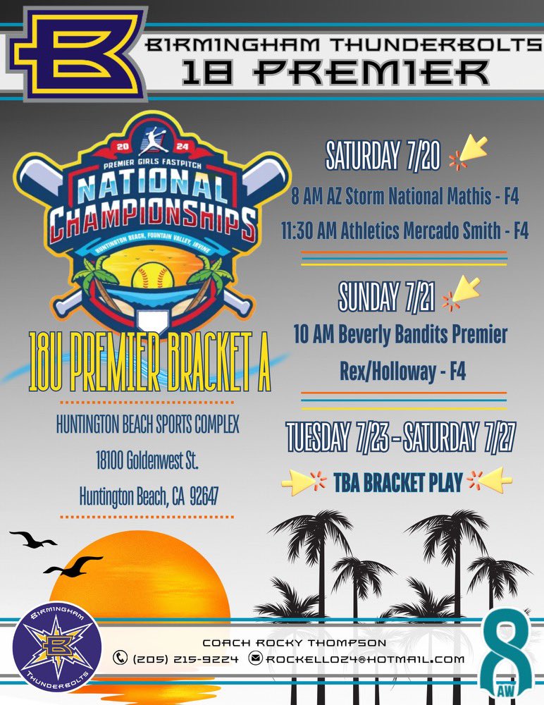 Cali bound for ☝🏼 last trip! 👀 forward to compete with the best vs the best! Lets go! 

<a href="/BHMBoltsOrg/">Birmingham Thunderbolts Organization</a> <a href="/ThunderboltsOrg/">Thunderbolts Org</a>